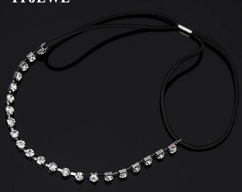 Fashion Luxury Pearl Rhinestone Beads Hairbands Lace Crown Crystal Bridal Hair Piece Accessories Jewelry Tiara Wedding H034