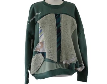Reworked sweatshirt jumper
