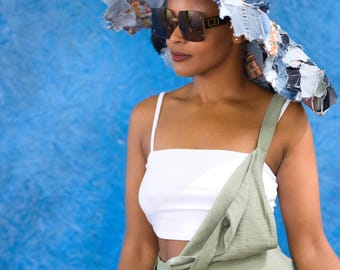 Upcycled Patchwork Jeans Sonnenhut