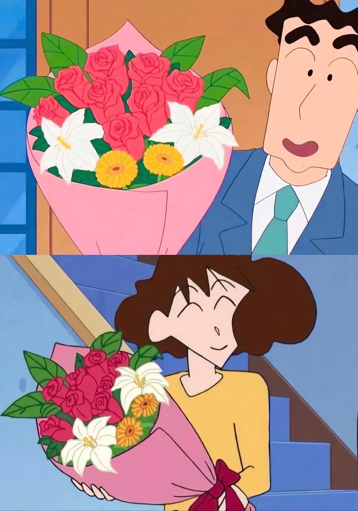 Crayon Shin-chan Series Pipe Cleaner Handmade Flowers Bouquet