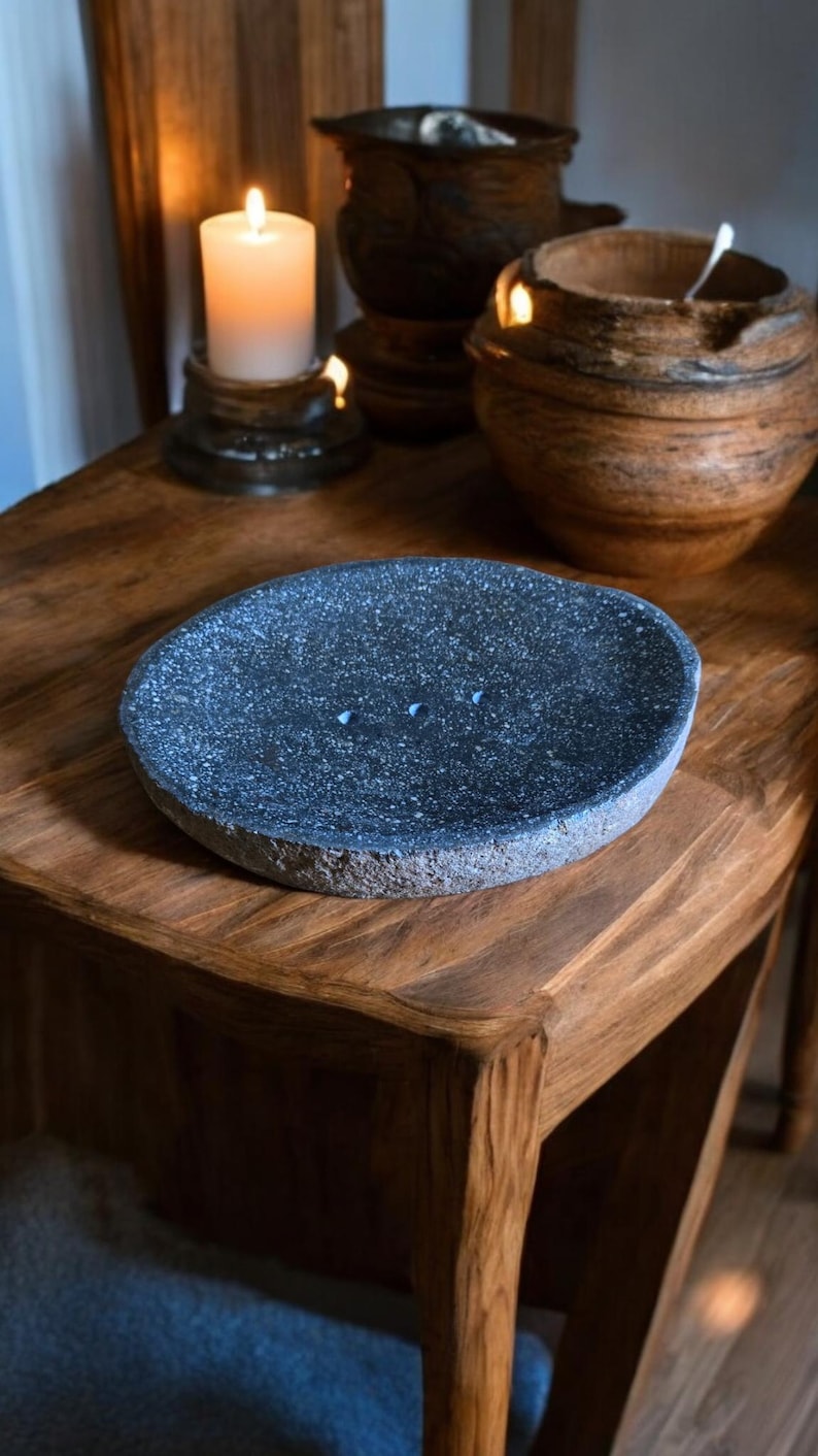 YukaLiving River Stone Soap Dish - Thumbnail 3