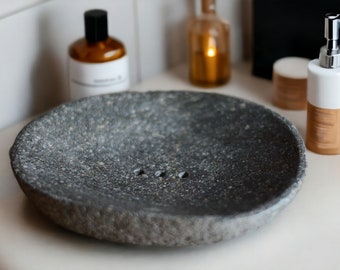 Large Soap bar dish river stone