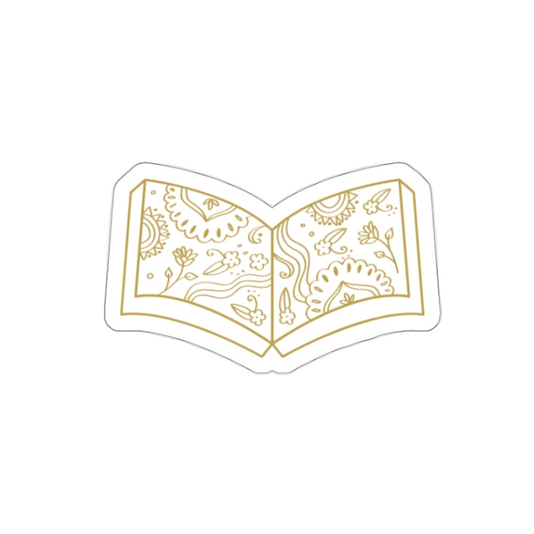 Open Book, Mehndi Design Sticker - Etsy
