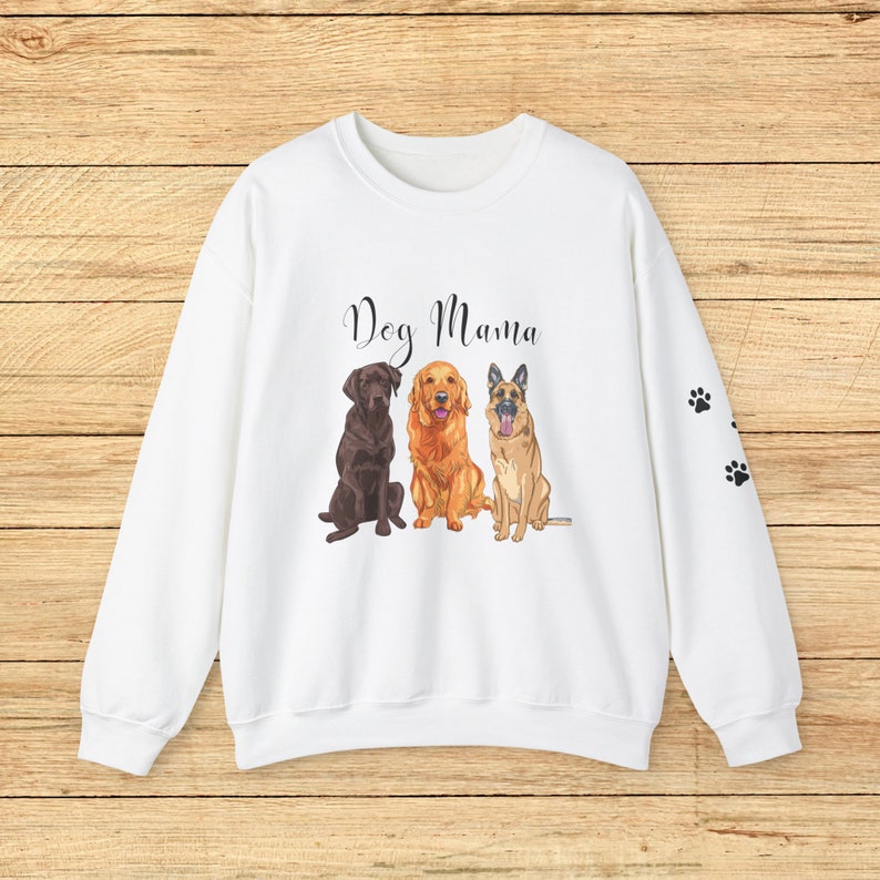Dog Mom Crewneck Sweatshirt, Gifts for Dog Moms, Dog Day Gifts, Fur