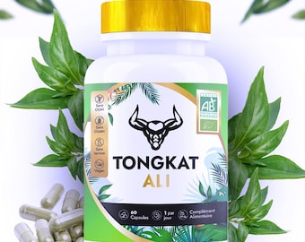 100% Pure Organic Tongkat Ali 200:1 Capsule - Tongkat Ali Vegan Capsules 500mg x60 (Natural Testosterone Booster)Longifolia Capsule BIO