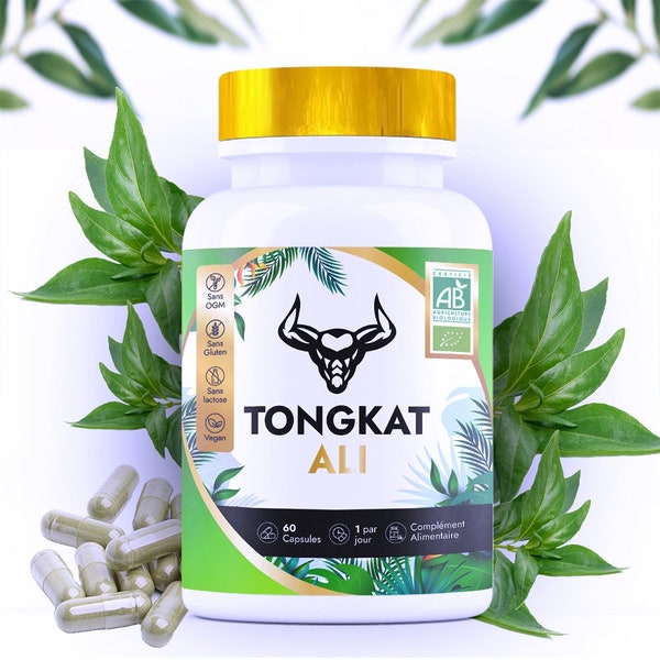 100 % reine Bio-Tongkat Ali 200:1 Kapsel – Tongkat Ali Vegane Kapseln 500 mg x60 (natürlicher Testosteron-Booster)Longifolia Bio-Kapsel