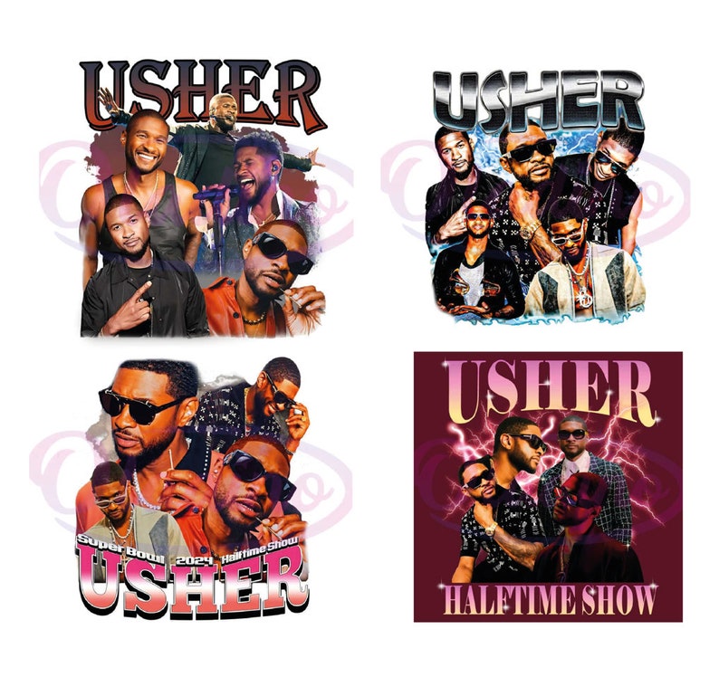 Superbowl Halftime Show 2024 Png Usher Singer PNG, Halftime Show 2024