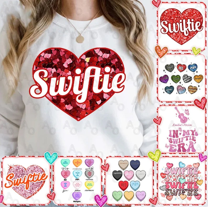 Swiftie Valentine Png, Cute Romantic Valentine's Day Png, Heart Love