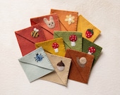 Needle felted bookmark - corner bookmark, embroidered, handmade gift for book lovers and kids, merino wool bookmark