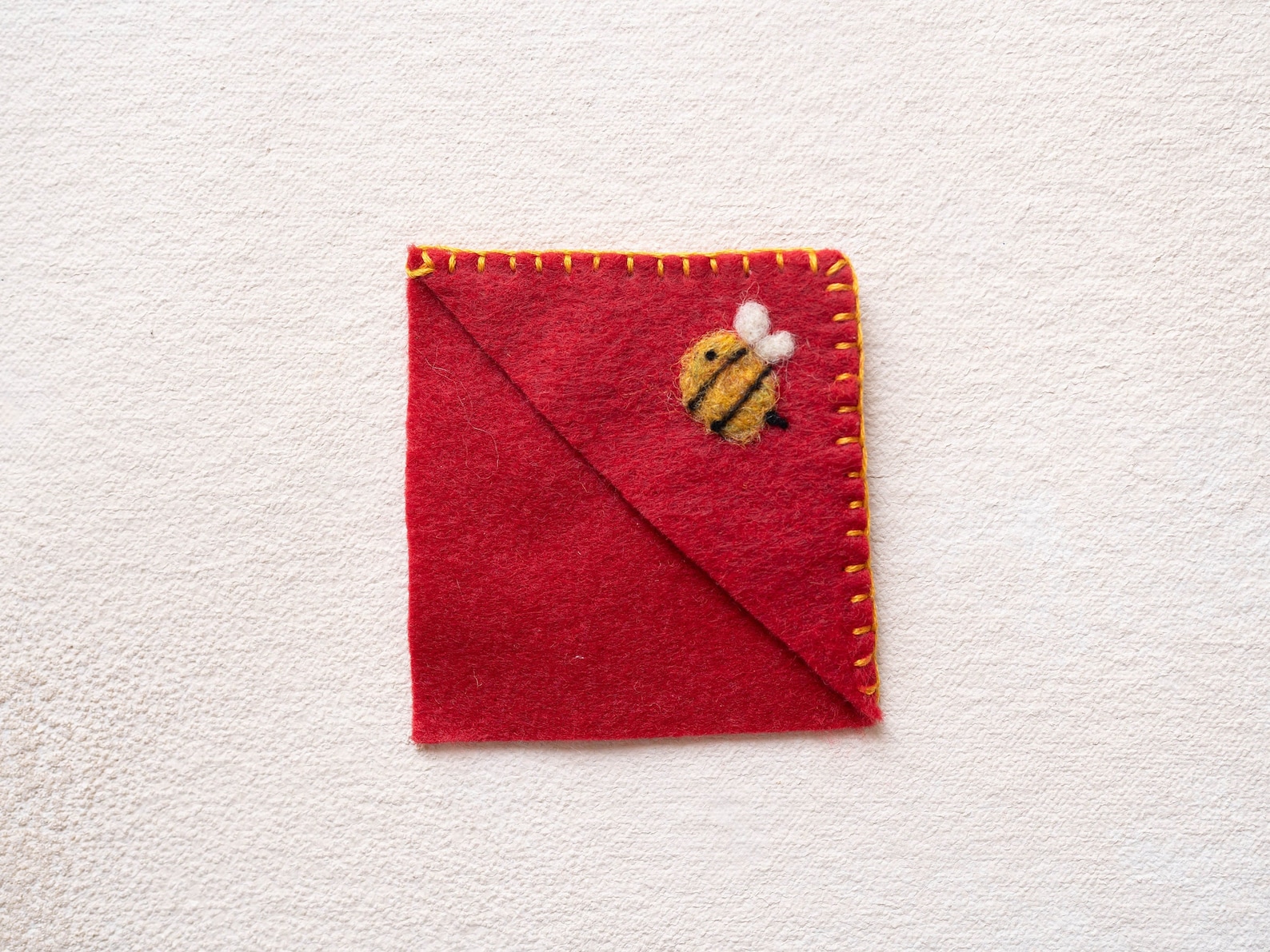 Needle Felted Bookmark - Corner Bookmark, Embroidered, Handmade Gift ...