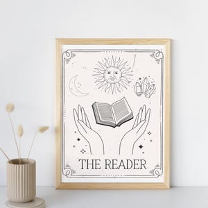 The Reader Tarot Card Print | Digital Download