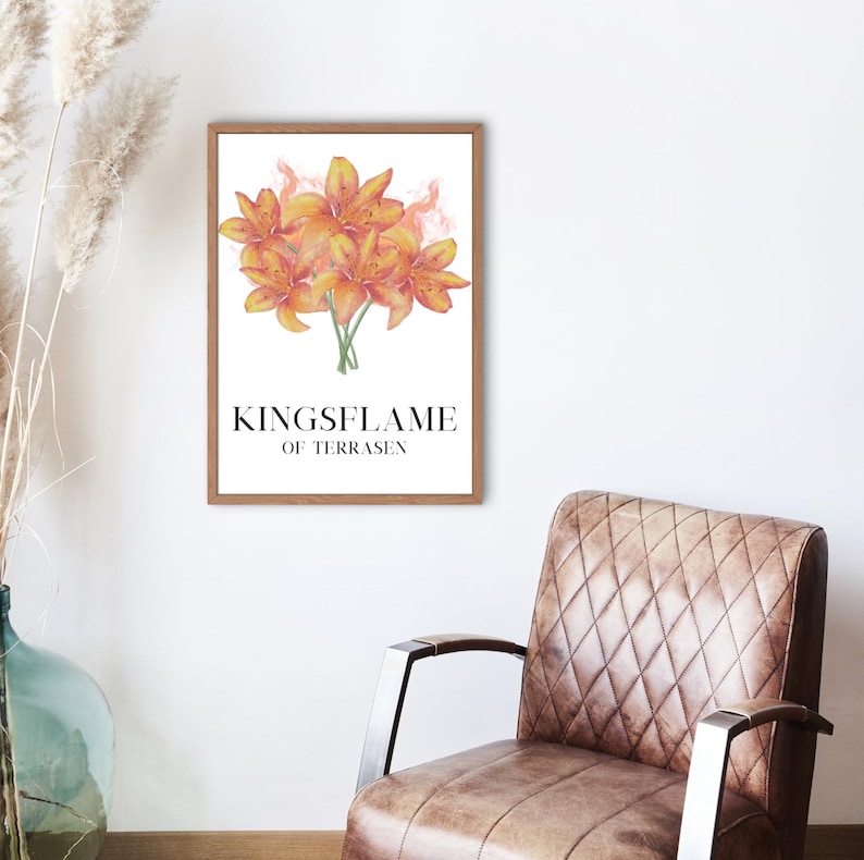 Kingsflame Throne Of Glass Art Print Digital Download Kingdom Of Il 794xN.6160144994 Jgf9