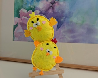 Organic Catnip Cat Toy, Handmade Chick & Duck Crinkle Toy