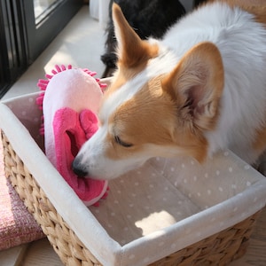 Juguete interactivo para perros con forma de pantuflas para mascotas, juguete para perros con forma de pantuflas mullidas, juguete de alimentación lenta, regalo para perros, juguete único para mascotas pequeñas y grandes
