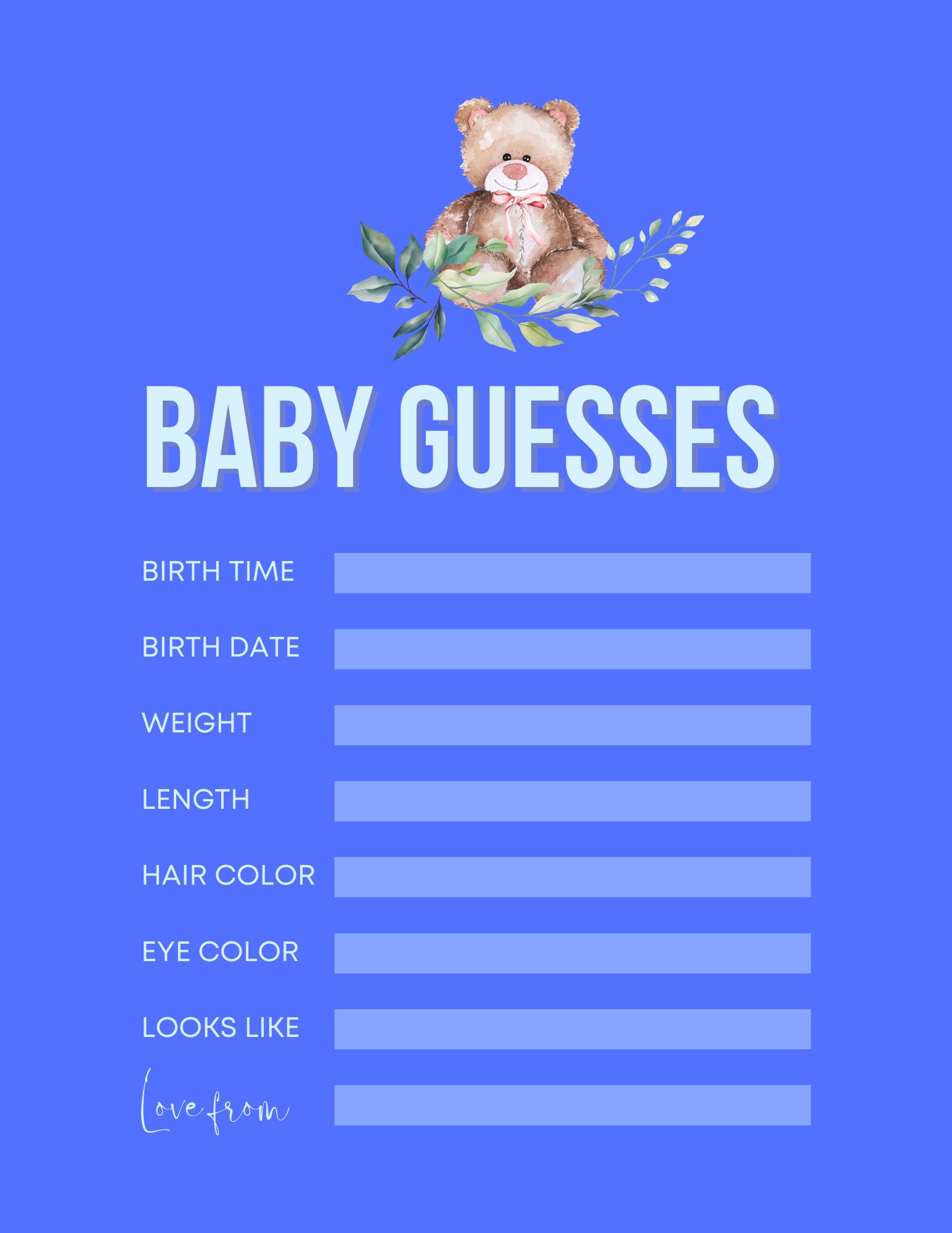 Printable Pregnancy Checklists Planner, Pregnant With a Boy, Prenatal ...