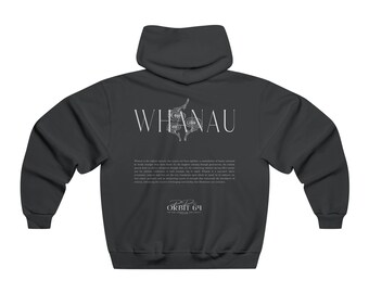 Hooded Sweatshirt, Whanau Hoodie, Polynesian Hoodie, Gym Hoodie, New Zealand Whanau Hoodie, Pacific Islander Hoodie, Honolulu Hoodie.