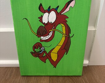 8x10 Mushu Painting
