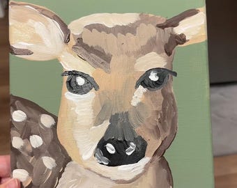 8x10 Fawn Painting
