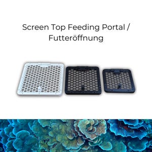 Futteröffnung für Aquarium Abdeckung / Screen Top Feeding Portal