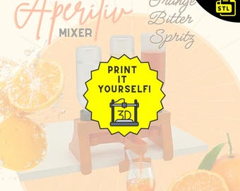DIGITAL DOWNLOAD / Orange Bitter Spritz | Aperitif Mixer | Perfect Mix at the Touch of a Button | A Real Eye-Catcher at Every Party