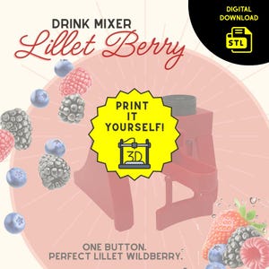Lillet デジタルダウンロード / Lillet ワイルドベリー ドリンクミキサー / ボタンを押すだけで完璧なミックス / あらゆるパーティーで注目を集める存在