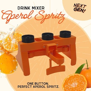 Aperolino / Aperol Spritz Drink Mixer / Mix perfetto con il semplice tocco di un pulsante / Un vero colpo d'occhio a ogni festa / Regalo