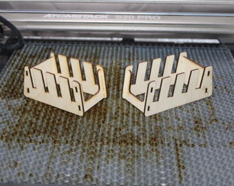 Archivo SVG de soporte para posavasos para madera de 3 mm, archivo SVG pequeño y grande, archivo para sujetar posavasos, admite posavasos de cualquier tamaño (descarga instantánea), madera de tilo