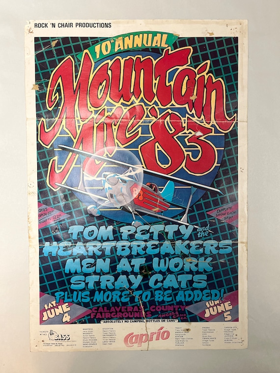 MTY　ポスター Vintage Mountain Aire 1983 Festival Poster - Etsy