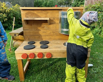 Kids Mud kitchen woodworking DIY PDF plans