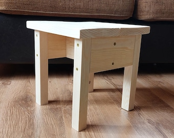 Kids stool chair DIY woodworking project plans PDF