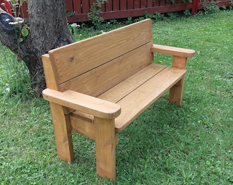 Kids bench woodworking plans, PDF plans in imperial measures. Children furniture, kids furniture, patio bench, garden bench