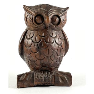 Eule aus Holz