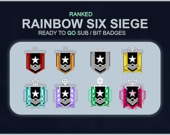 Battle Royale RANKED - Sub/bit Badges - Ready to Use! - Etsy