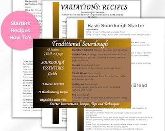 Guida alle ricette per il pane a lievitazione naturale, tecniche di lievitazione (download digitale)