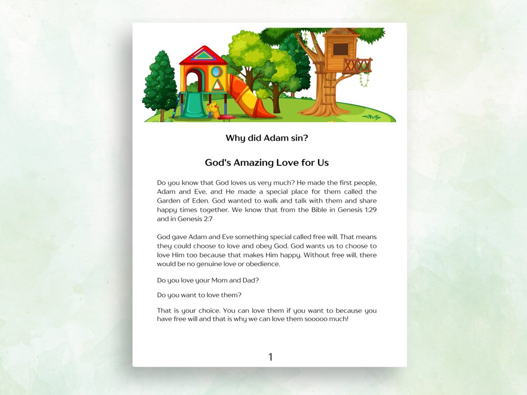 Kids' Bible Adventure Why Did Adam Sin? Guided Family Devotion