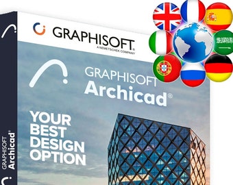 Graphisoft Archicad 27 / BIM Arquitectónico - CAD / Windows