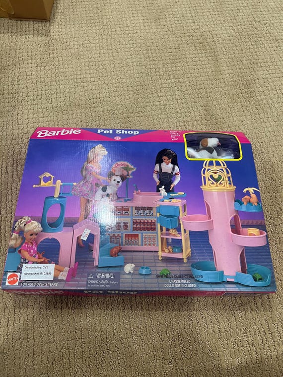 1996 Barbie Pet Shop Playset W Puppy Dog and More Etsy UK
