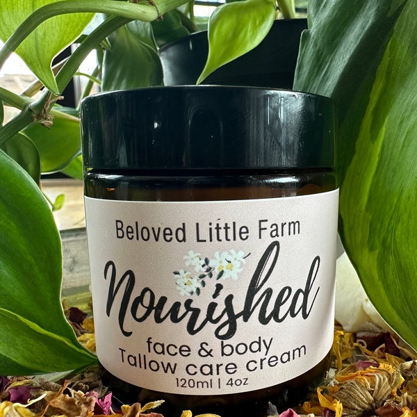 Nourished:  face & body whipped tallow cream