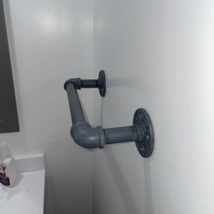 Towel Bar Industrial Pipe image 1