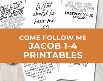 LDS Come Follow Me Book of Mormon 2024 Weekly Scripture Cards - Etsy