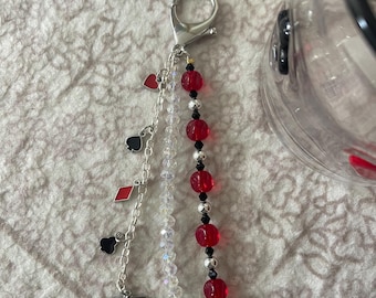 queen of my heart bag charm