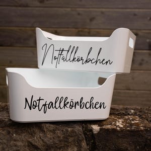 Lettering emergency basket / emergency box