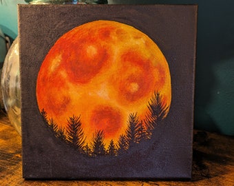 Super moon canvas