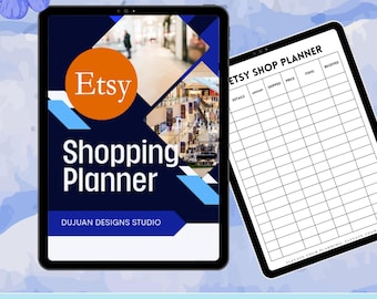 Etsy Shop Planner Template | Sales Tracker, Order Log (Digital Download PDF)