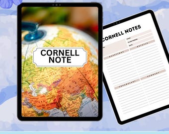 Cornell Notes Template | Student Study Planner (PDF)