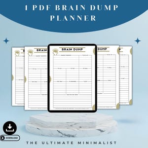 Brain Dump Printable: Thought Organizer & To-Do List (PDF Download)