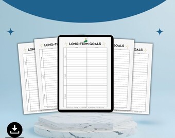 Long Term Goals Planner: Strategic Life & Business Vision (PDF Download)