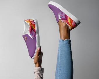 Paarse Chaitanya Abara Rainbow Blossom instappers voor dames