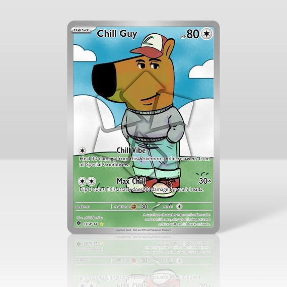 chill guy pokemon card Cards Like That Chill Guy Trainer Card |