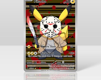Pikachu | Jason Voorhees Crossover | Pokémon Custom Card